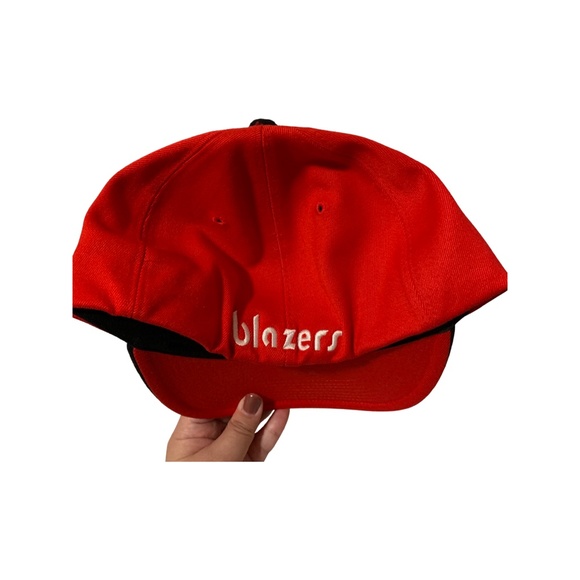 Unisex Adult Nike NBA Portland Trail Blazers Wordmark Colorblock Cap Sz M - Picture 3 of 5